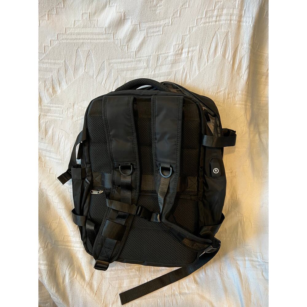 Generic Black Padded Computer Backpack - Picture 5 of 5